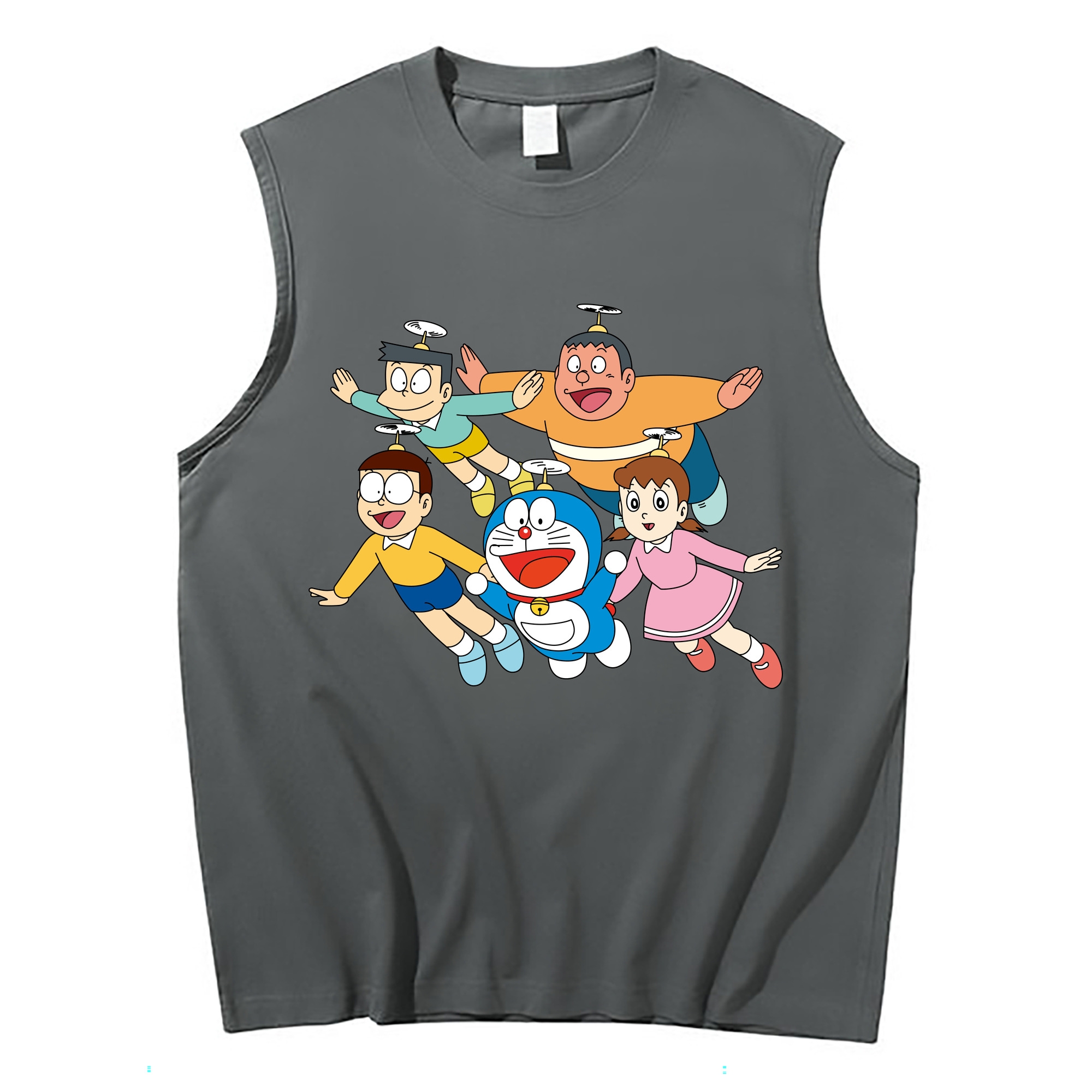 （画像用） ドラえもん 骨川 スネ夫 Doraemon Honekawa Suneo コットン100％タンクトップ（フロントプリント）